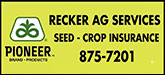Recker AG Services Sponsorship Banner