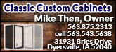 Classic Custom Cabinets Sponsorship Banner