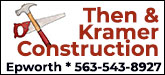 Then & Kramer Construction Sponsorship Banner